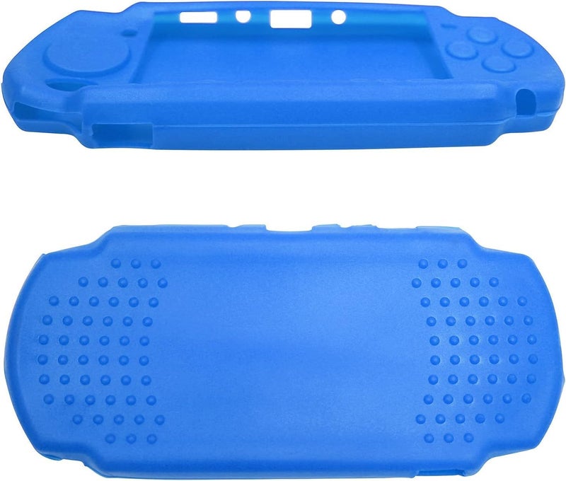 Sonuen Silicone Protective Cover for PSP 2000 3000 Console Soft Travel Protector Skin Case (Blue) - Image 3